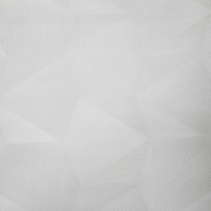 May include: White textured wallpaper with a geometric pattern of overlapping hexagons.