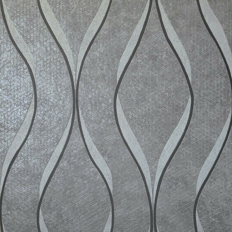 Wave Wallpaper Gray - Etsy