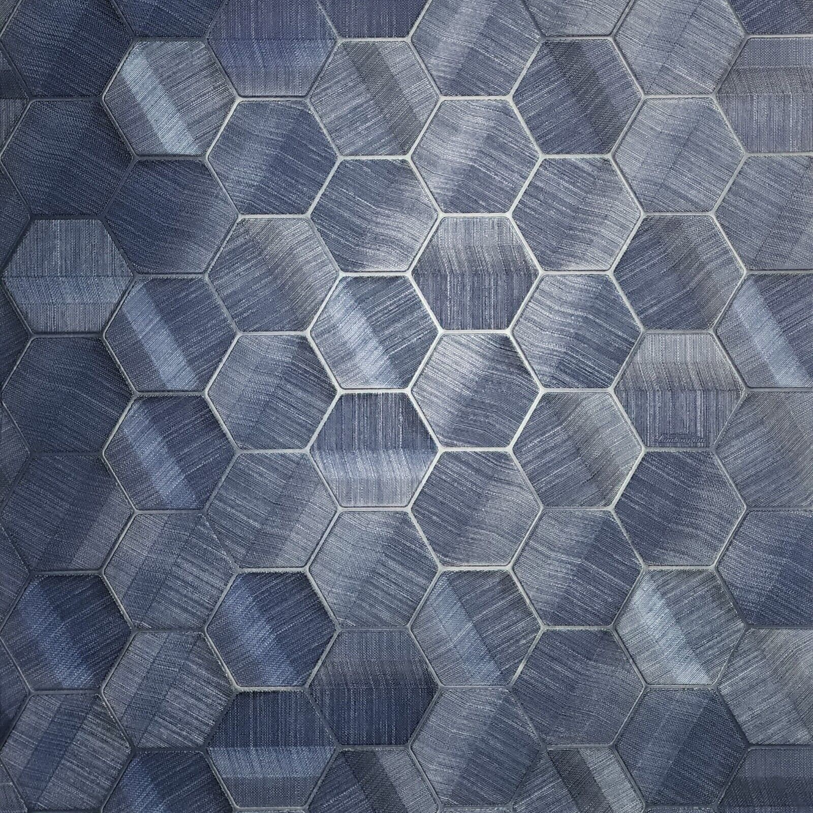 Papier peint géométrique 3D géométrique hexagonal