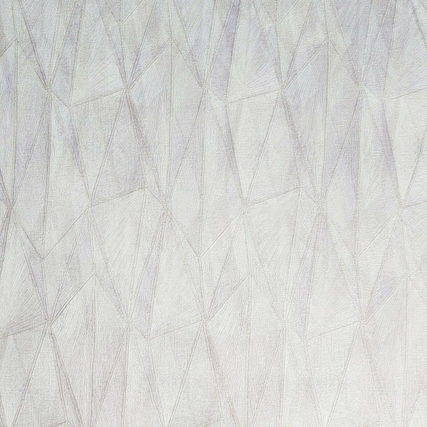 Purple off white cream geometric triangles diamond lines textured Wallpaper 3D