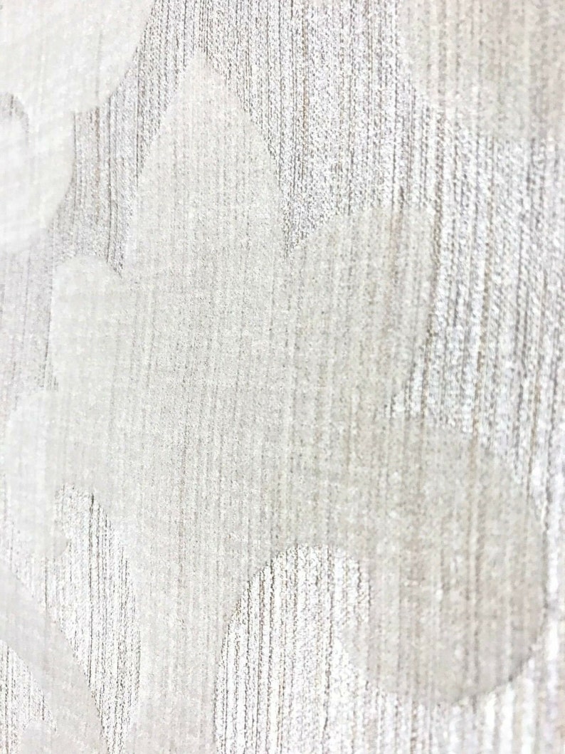 Portofino Flocking Embossed Wallpaper Ivory Gold Textured Etsy