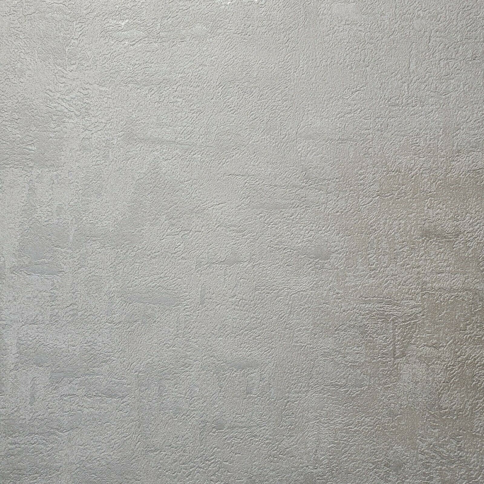 Textured Plain Wallpaper Rolls Cream off White Faux Concrete Plaster ...