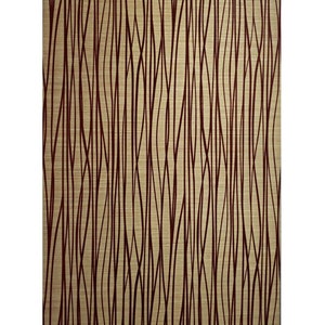 Carta da parati con trama floccata Flock linee di floccaggio metallizzato oro velluto rosso bordeaux immagine 6