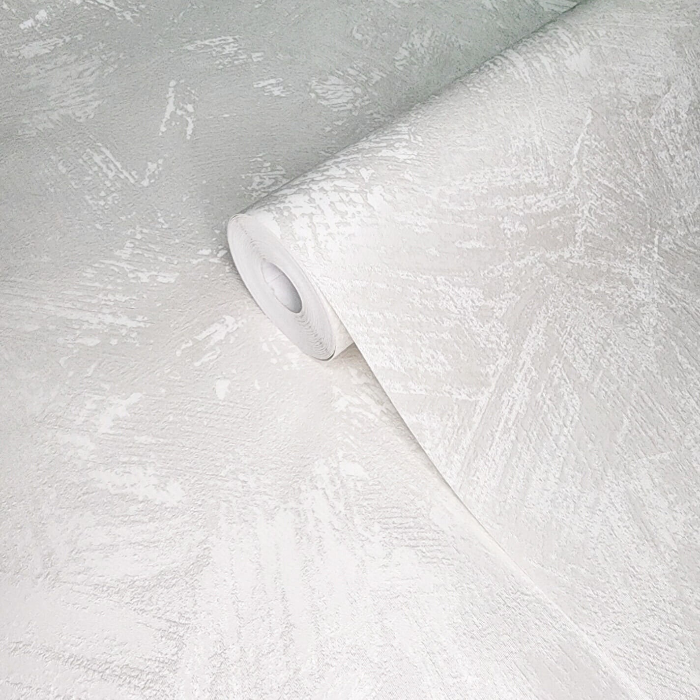 Contemporary Satin Ivory off White Faux Concrete Plaster Textured ...