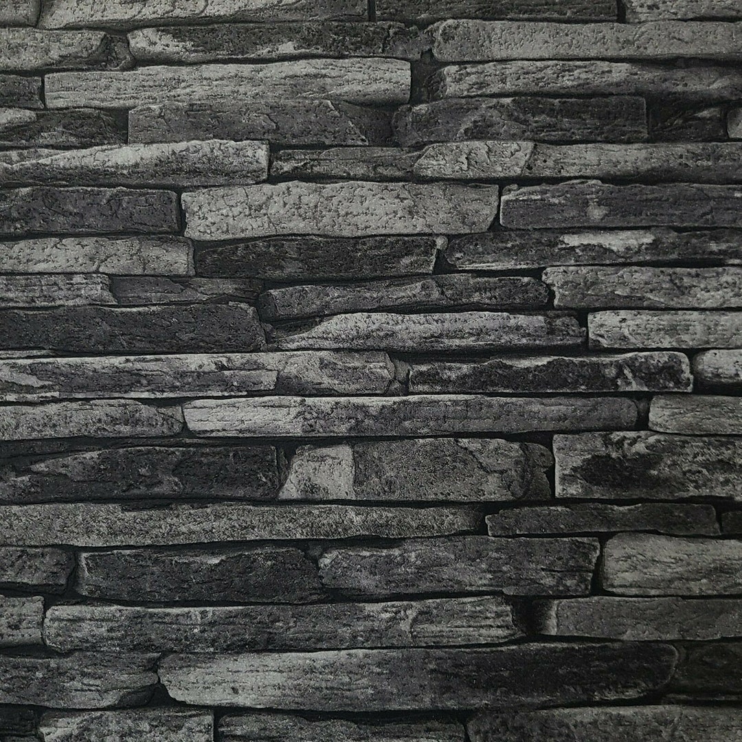 Wallpaper Textured Charcoal Gray Black Modern Wallcoverings Rolls Faux