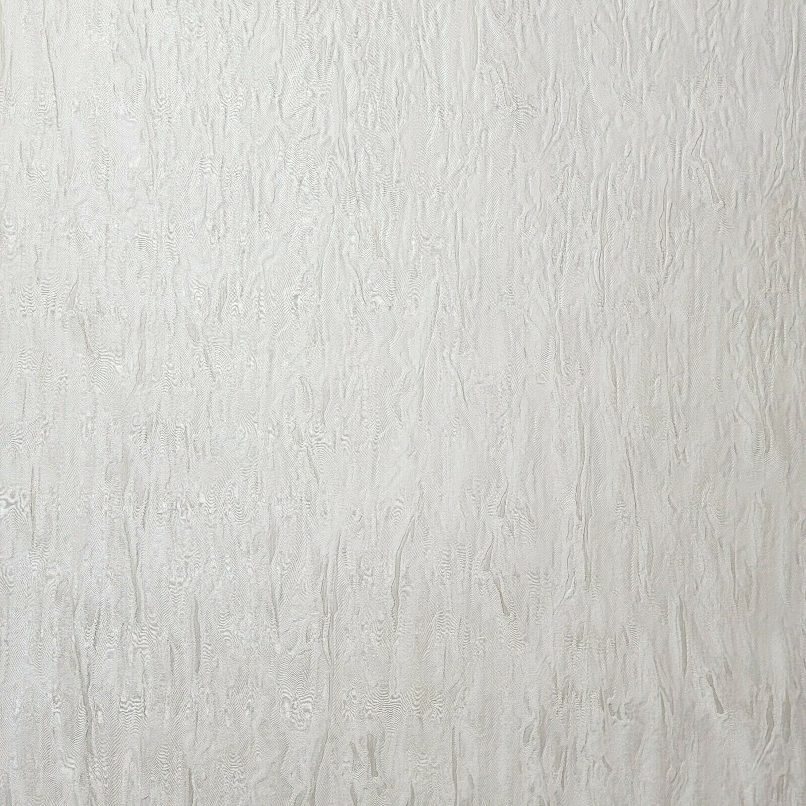 Contemporary Ivory off White Gold Metallic Crashed Faux Silk Fabric ...