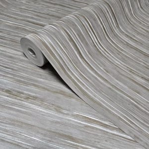 Rustic silver metallic faux fabric textured Wallpaper embossed wallcovering roll