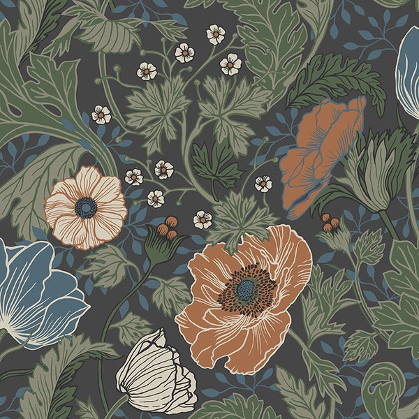 Multicolor Floral Botanical Wallpaper