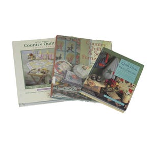 Vintage Country Farmhouse Patchwork Projects Quilts for the Home Book Lot 3pc