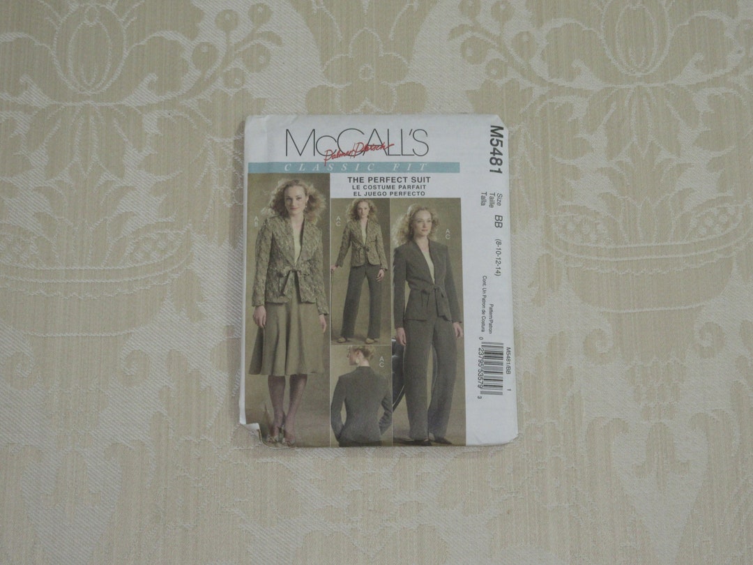 Mccall's Palmer Pletsch Classic Fit the Perfect Suit Jacket Pants Skirt ...