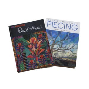 Vintage Ruth McDowell Art Quilt Piecing Patchwork Advanced Design Book Lot 2pc