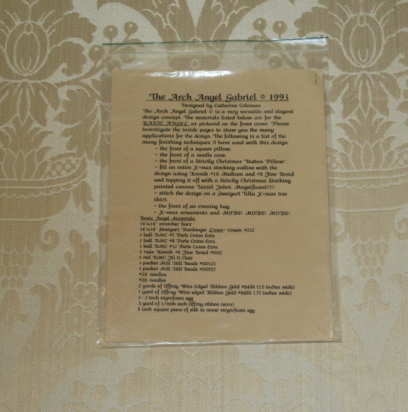 Vintage Angel Gabriel Tree Topper Ornament Christmas Cross Etsy