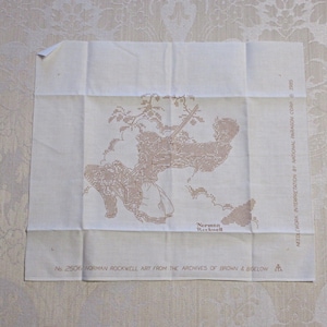 Vintage Paragon Norman Rockwell Cross Stitch Sampler Kids on a Swing 15x17