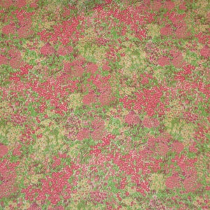 Sheer Pink Multicolor Small Roses Floral Chiffon Fabric 60x36 BTY