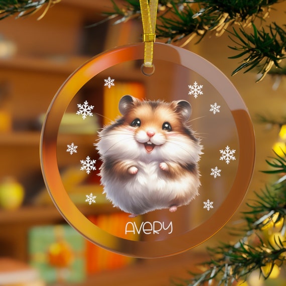 Hamster ornament personalized hotsell