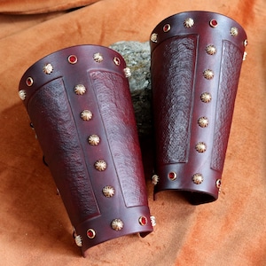 Leather Bracers Fantasy LARP