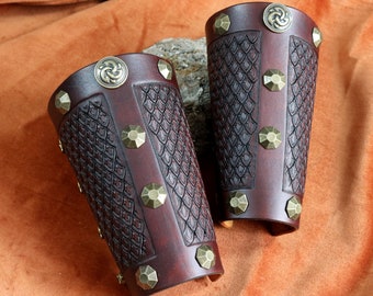 Leather Bracers LARP Fantasy