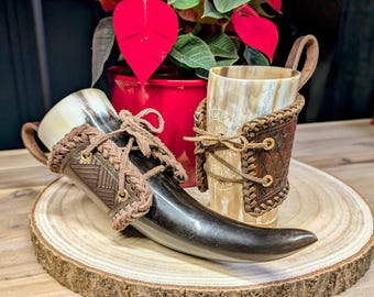 Drinking horn holder cup holder