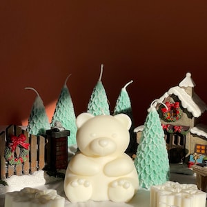 Cute Fluffy Bear Soy Wax Candle
