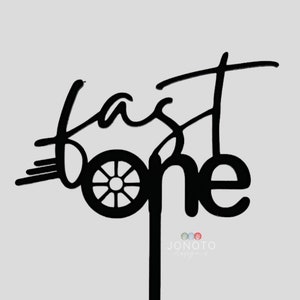 Fast One Cake Topper | First Birthday Cake Topper | Car themed Cake Topper | Car Racing cake topper
