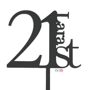 Name and Age Cake Topper | Personalised Cake Topper | 21st Birthday Cake Topper | Acrylic cake topper
