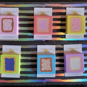 Crazy Good!!! Cute Hand Painted Poptart Junk Food Mini Canvas Refrigerator Magnets Home Decor Y2K Cute Aesthetic Locker Magnets Colorful