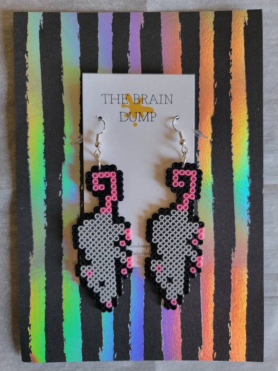 Oh RATS Rat/mouse Mini Perler Beads Dangle Earrings Hama Etsy