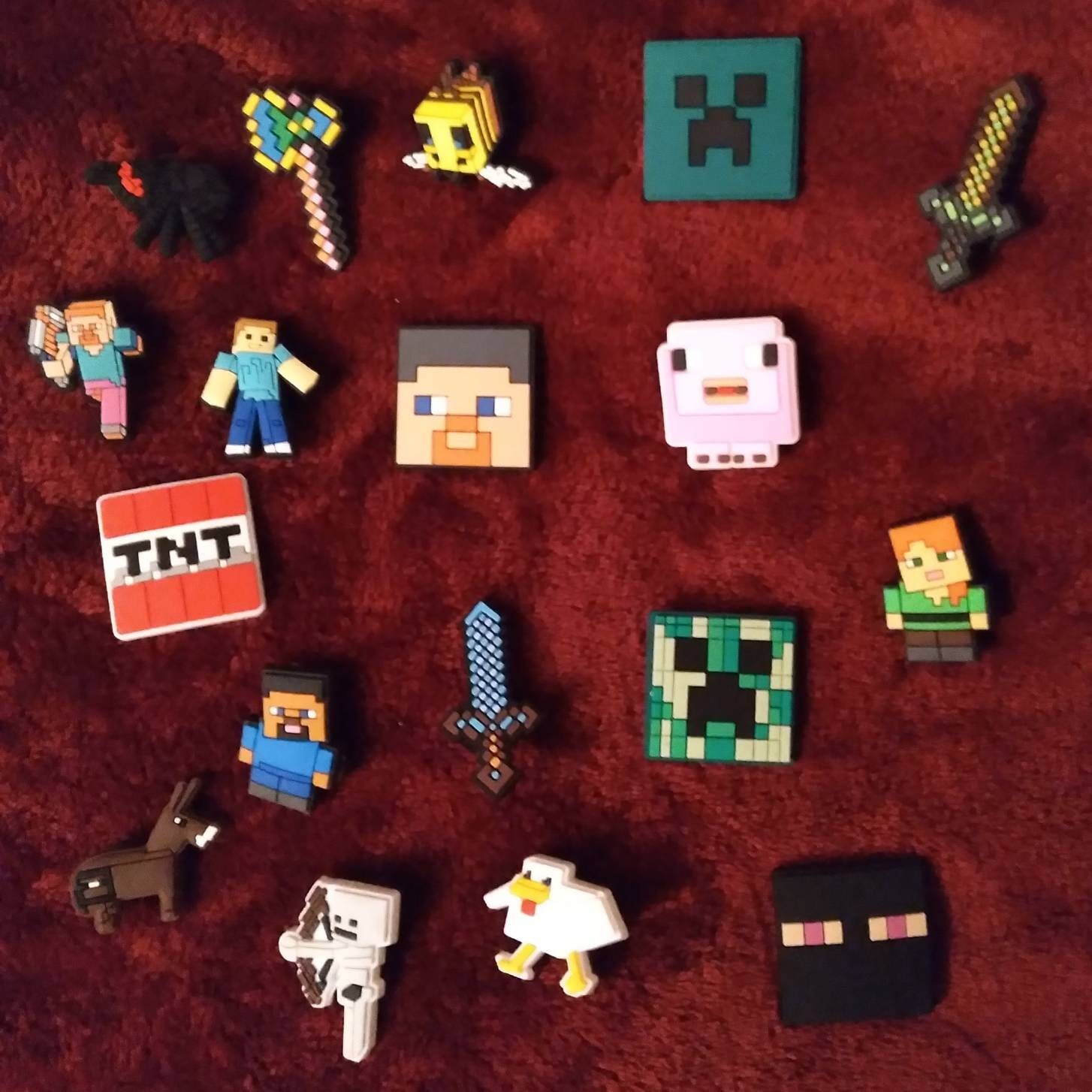 crocs minecraft charms