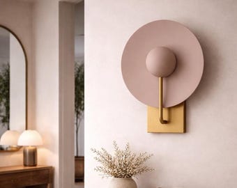 Aplique de pared moderno blanco mate: lámpara de pared minimalista hecha a mano para mesita de noche, pasillo y decoración contemporánea.