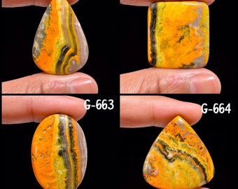 Bumble Bee Jasper 39mm Natural Gemstone Cabochon Bumble Bee Jasper Jewelry Supplies