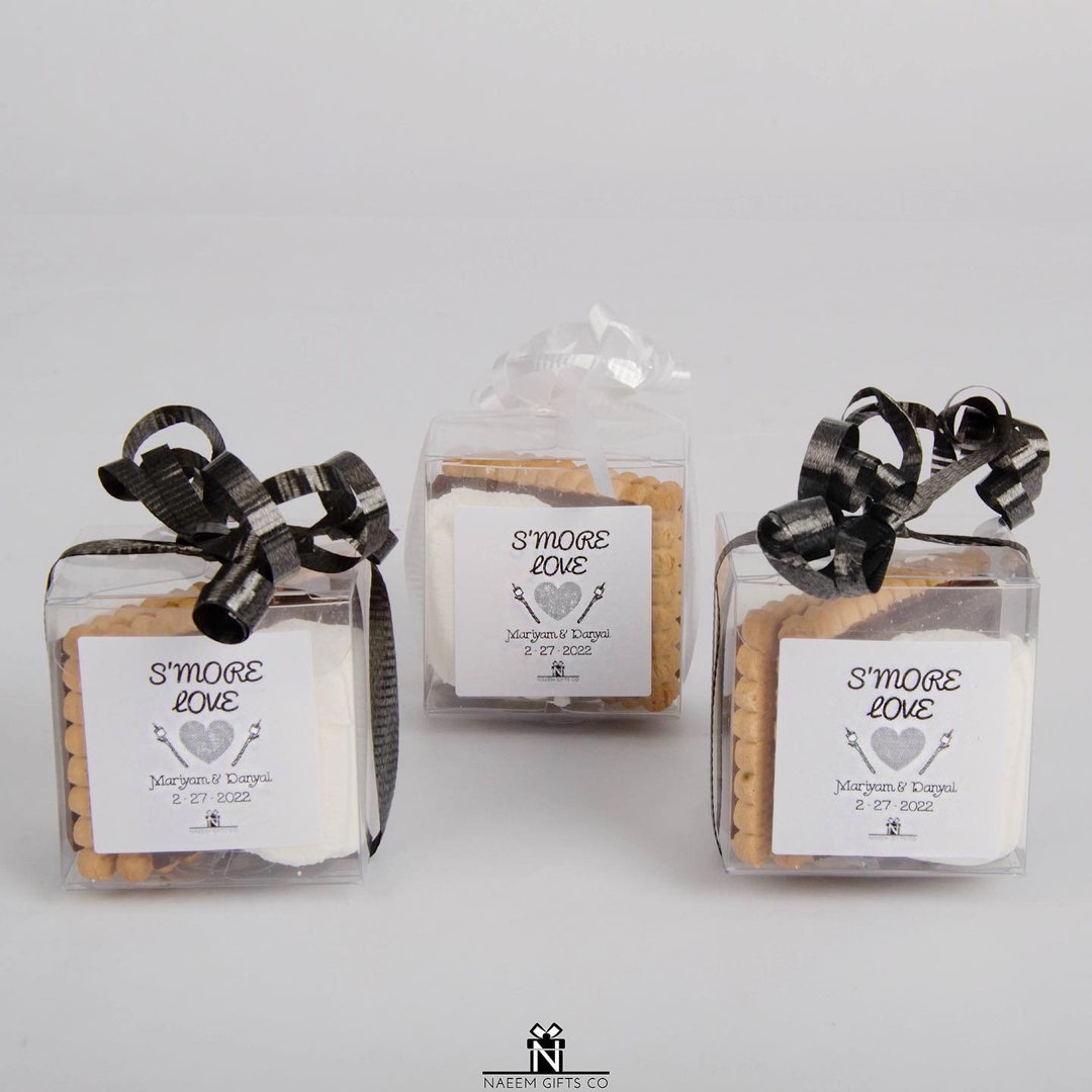 S'mores Wedding/party Favours Halal Marshmallows Dark Etsy