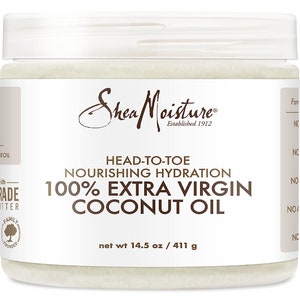 SHEA MOISTURE 100% Extra Virgin Coconut Oil Head to Toe Nourishing Hydration for Unisex (15 Oz), 444 Millilitre