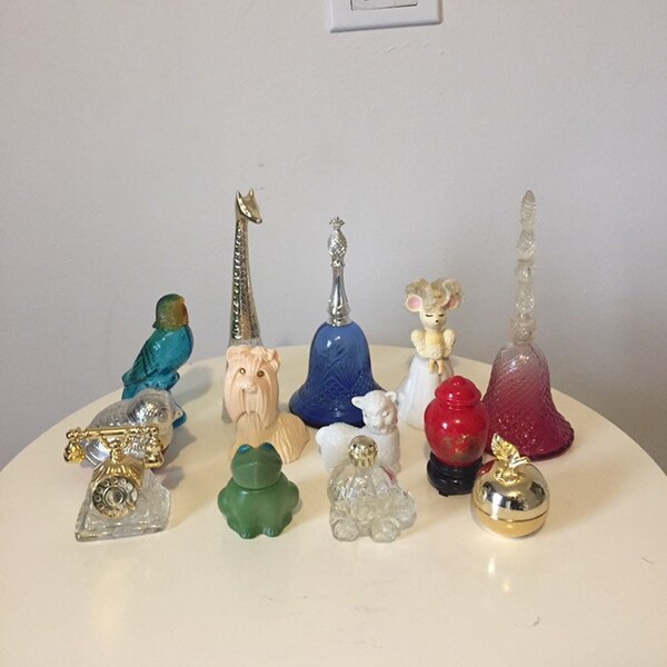 A Lot of 13 Vintage Avon Empty Perfume Bottles.