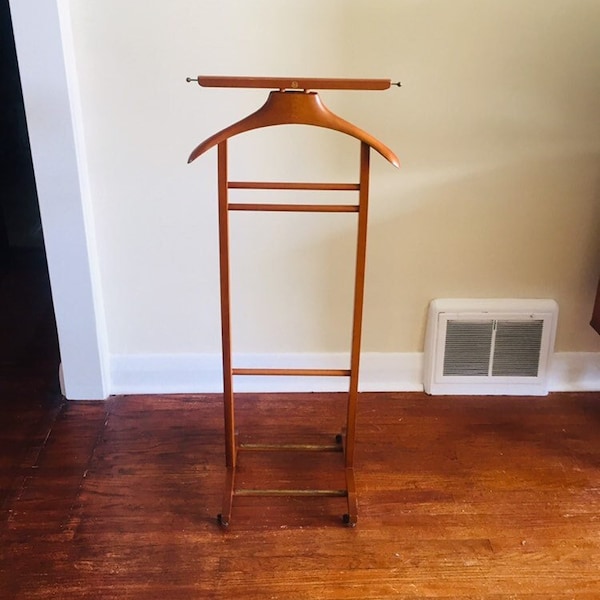 Mid century modern italian butler valet by fratelli reguitti. gentlemens dressing stand. vintage butler. italian valet.