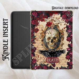 Kindle-Beilage inspiriert von der Tarotkarte „Tod“ | Druckbare Kindle-Beilage | Kindle-Aufkleber | Digitaler Download