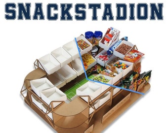 Snack Stadion - Fußball/ Football - Super Bowl Stadium als Bausatz zum Wiederverwenden (Typ A+B)