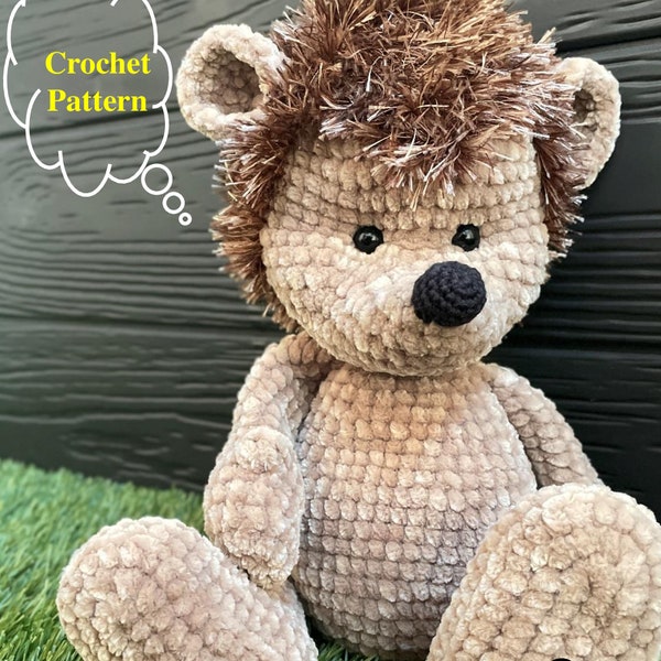 Hérisson crochet pattern/PDF ENGLISCH Crochet Pattern/toy amigurumi handmade/amigurumi crochet forest animal pattern/DIY Hedgehog toy