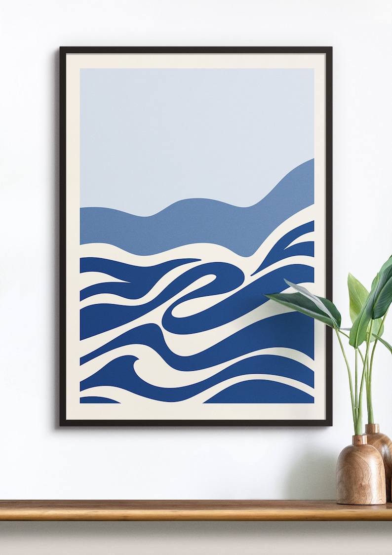 Ocean Print Surf Print Ocean Wall Art Coastal Decor Ocean Etsy