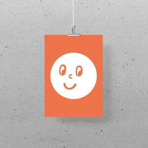 Postkarte – Miniposter (DIN A5), Funny Faces 01