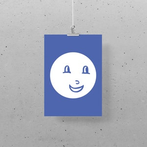 Postkarte – Miniposter (DIN A5), Funny Faces 02