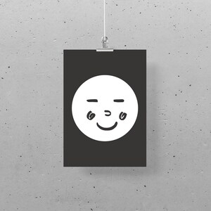 Postkarte – Miniposter, DIN A5, Funny Faces 03