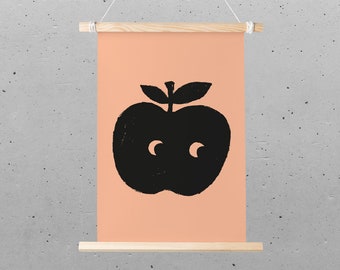 Postcard – mini poster (DIN A5), apple