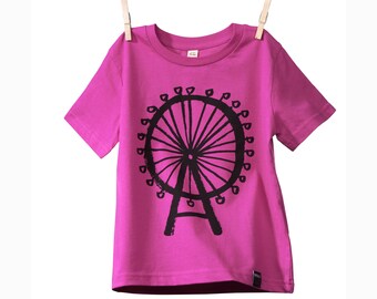 Organic Cotton Top ||| Ferris wheel pink