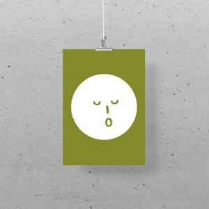 Postkarte – Miniposter, DIN A5, Funny Faces 04