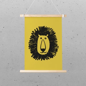 Postkarte – Miniposter (DIN A5), Löwe