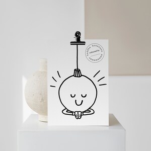 Set von 3 Weihnachtskarten – ommmm –baddha konasana (zum ausmalen)
