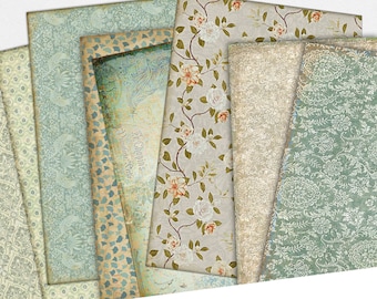 Vintage Writing Paper Pack, Decorative Paper Pack, Printable Paper Pack, Wrapping Paper, Scrapbook Paper Pack, Vintage Paper Pack 101