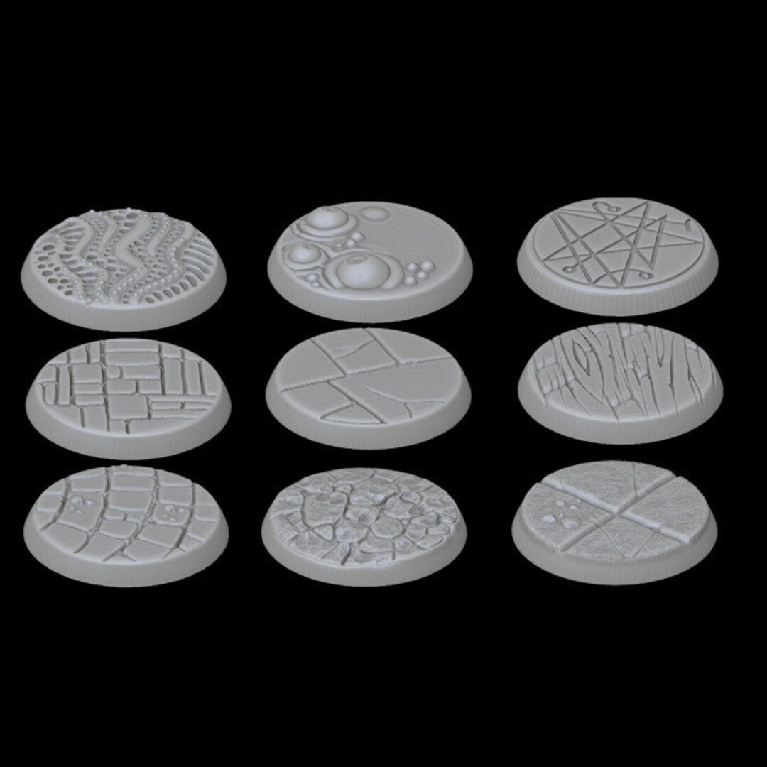 24mm Bases Dice Heads Dnd Zoontalis 3D Resin Printed RPG Pathfinder