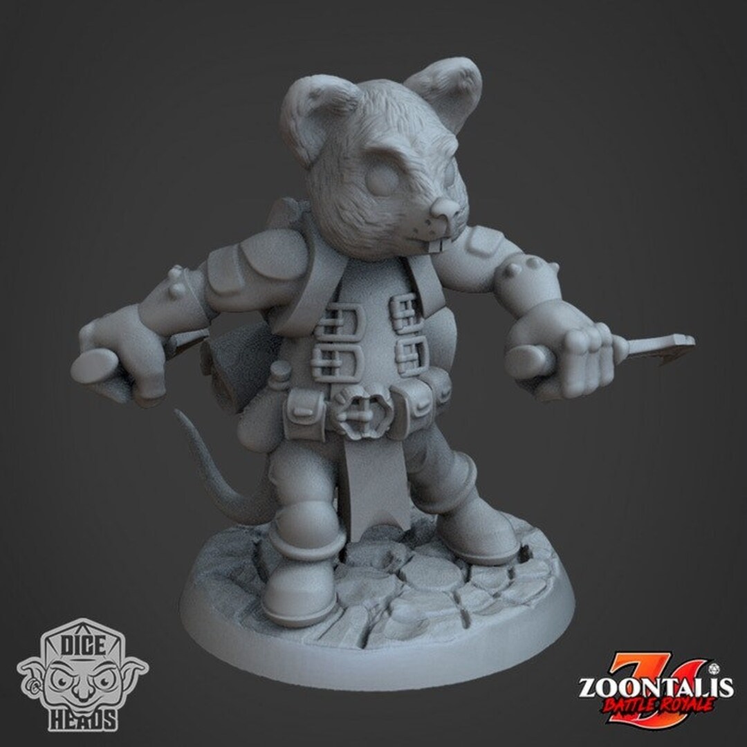Quokka Rogue Dice Heads Dnd Zoontalis 3D Resin Printed Etsy