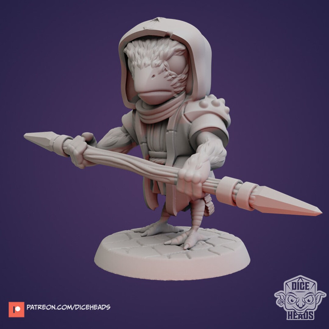 Crow Bandit Dice Heads Dnd Zoontalis 3D Resin Printed RPG Pathfinder